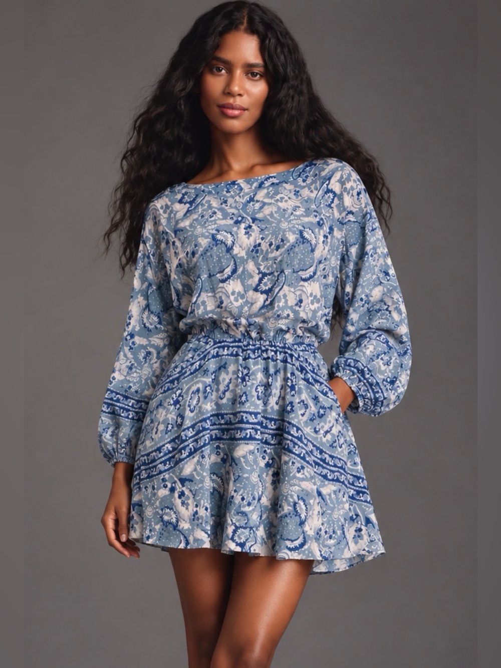 Free People Boho Open Back Floral Dress – Size [add size]